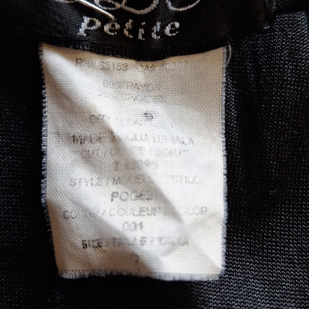 Vintage CDC Petite Velvet High Low Flounce Hem Dress - Picture 8 of 11
